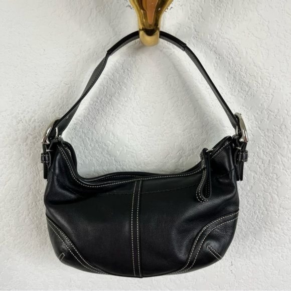 COACH NY Soho Small Black Hobo Shoulder Bag - Picture 5 of 9